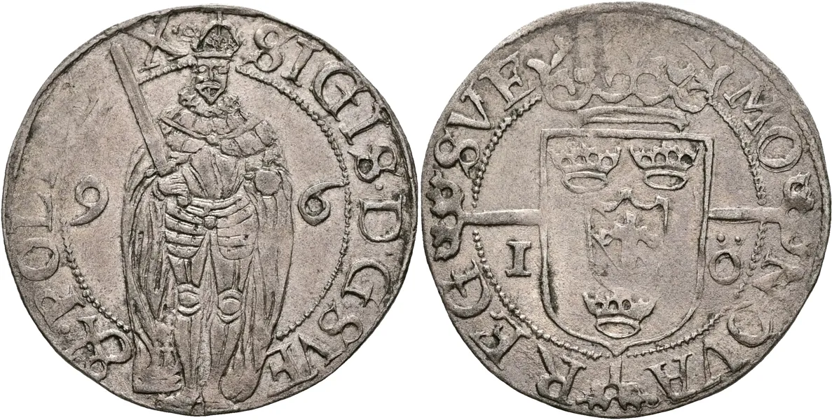 SIGISMUND (1592-1599). Öre 1596