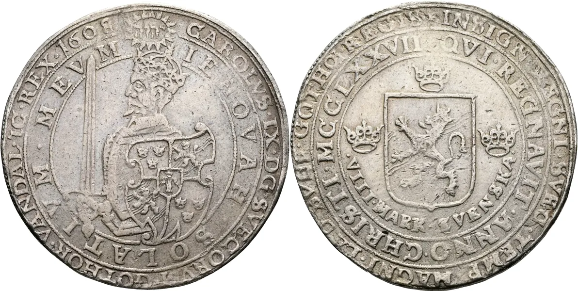 KARL IX (1604-1611). 8 mark 1608