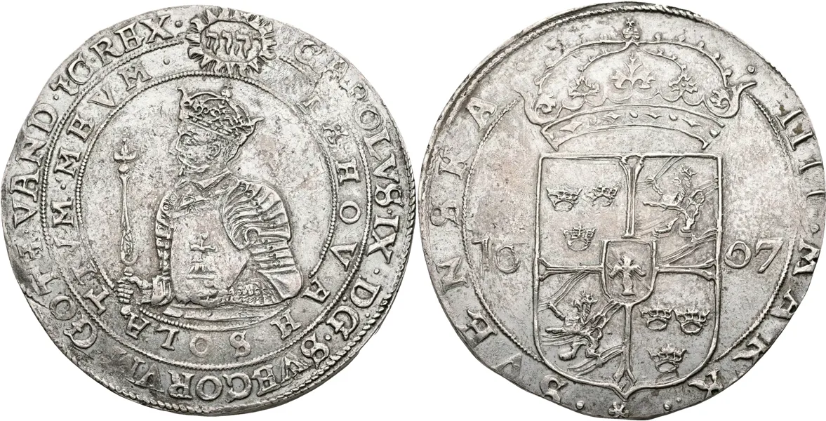 KARL IX (1604-1611). 4 mark 1607