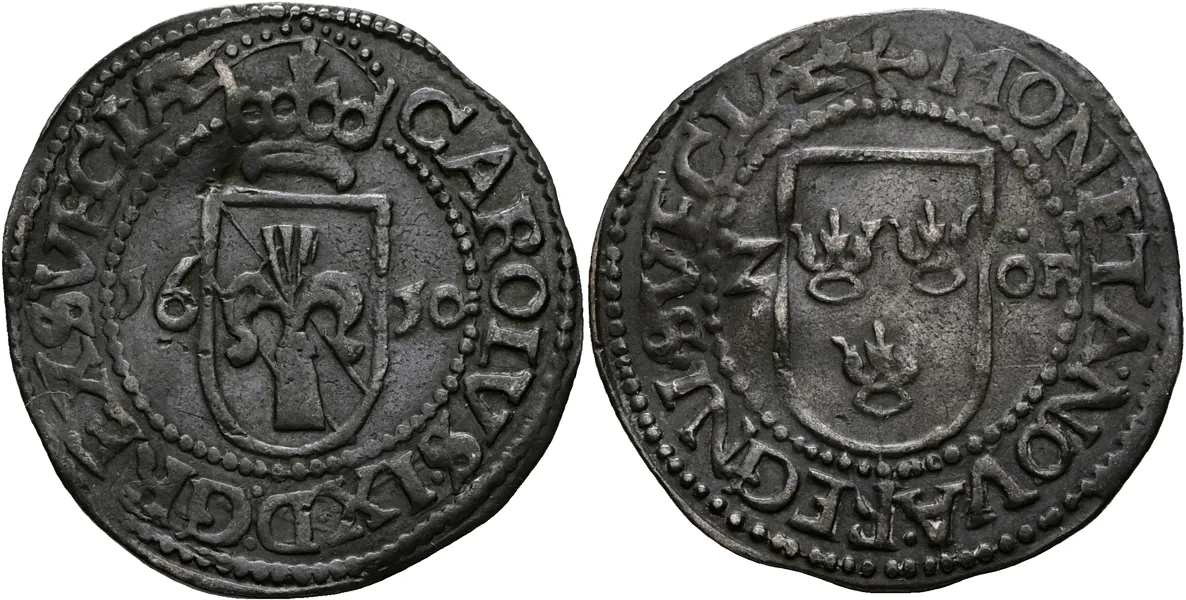 KARL IX (1604-1611). 2 öre 1610