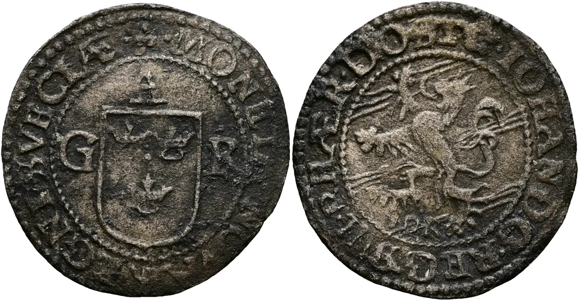 JOHAN, HERTIG AV ÖSTERGÖTLAND (1606-1618). Öre u.å.