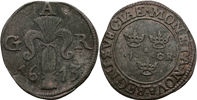 GUSTAV II ADOLF (1611-1632). Öre 1613. Ettårstyp