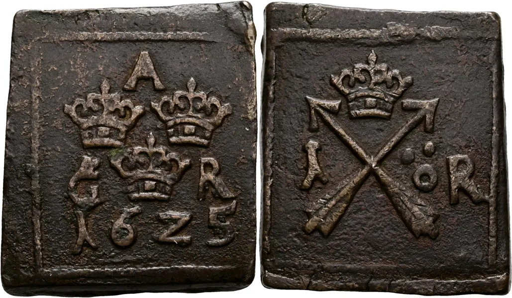 GUSTAV II ADOLF (1611-1632). Öre 1625