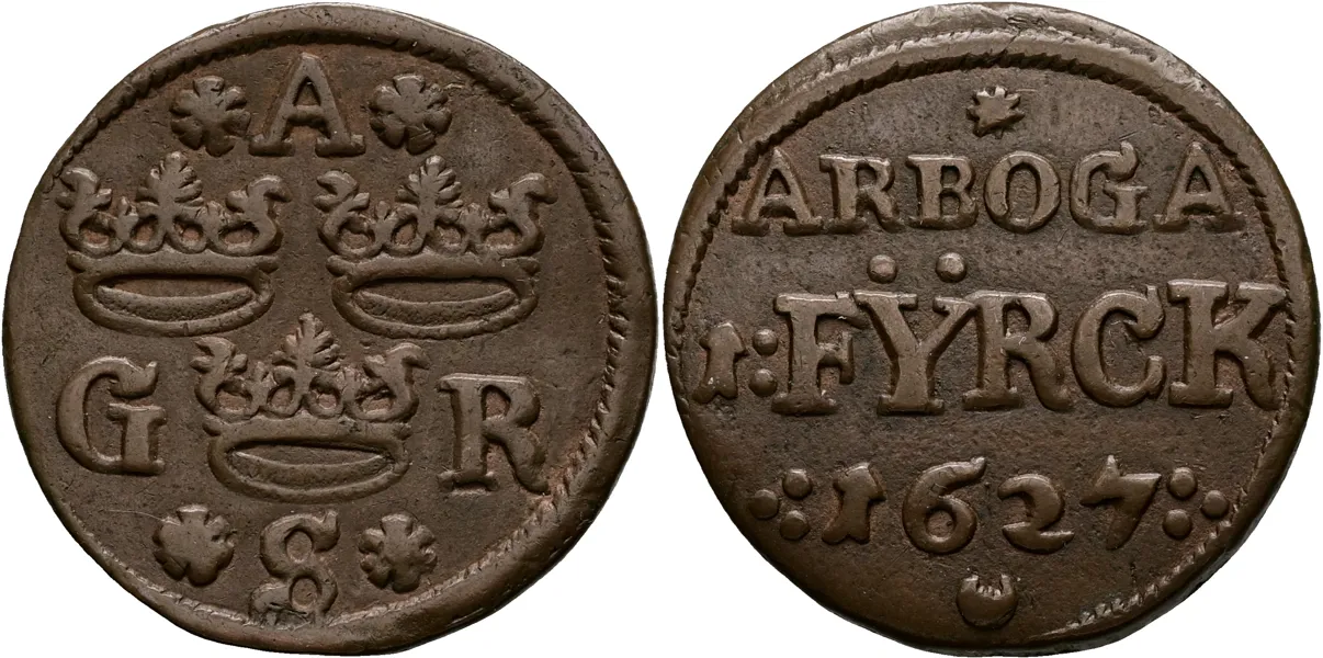 GUSTAV II ADOLF (1611-1632). Fyrk 1627