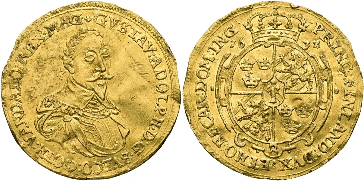 GUSTAV II ADOLF (1611-1632). Dukat 1632.