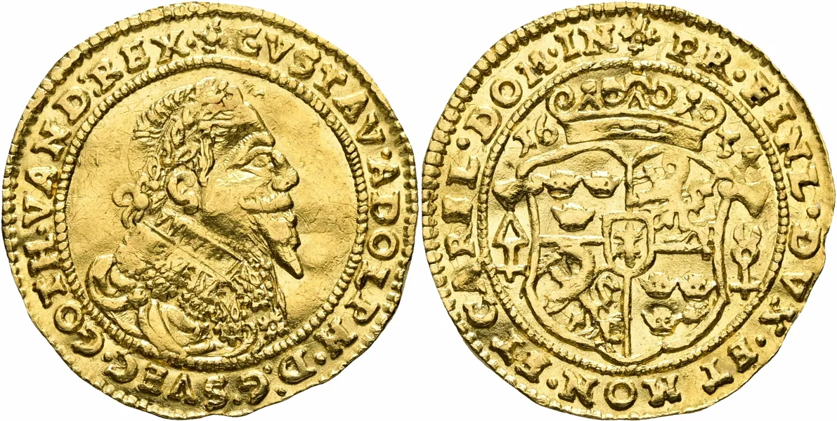 GUSTAV II ADOLF (1611-1632). Dukat 1634