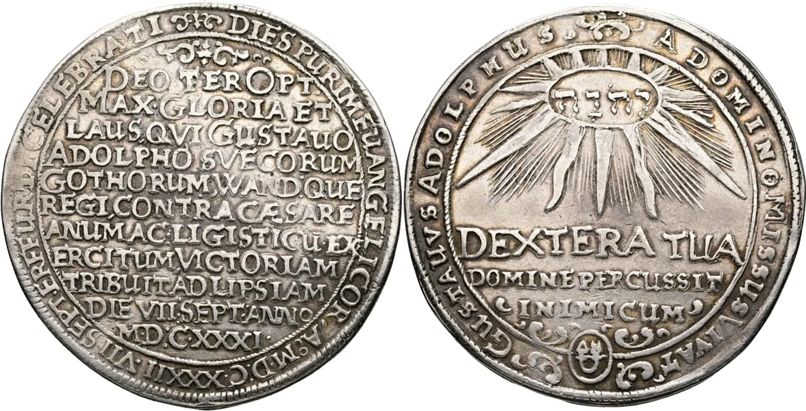 GUSTAV II ADOLF (1611-1632). Taler 1632.