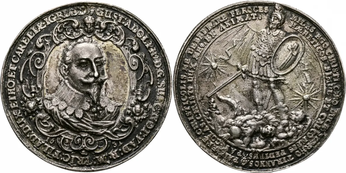GUSTAV II ADOLF (1611-1632). Medalj