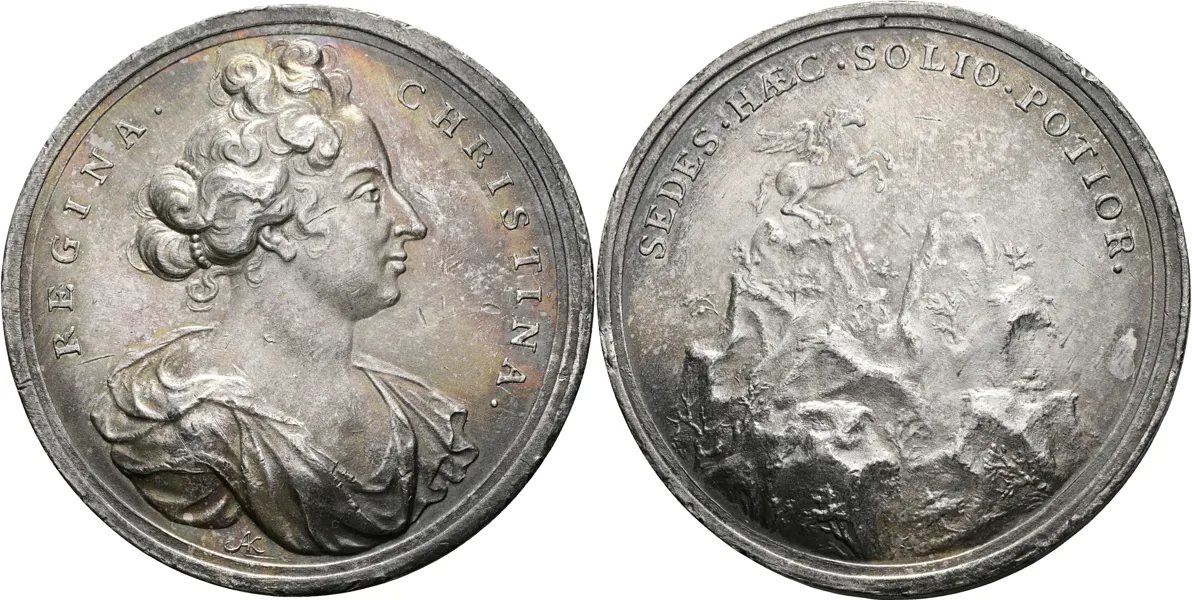 KRISTINA (1632-1654). Medalj