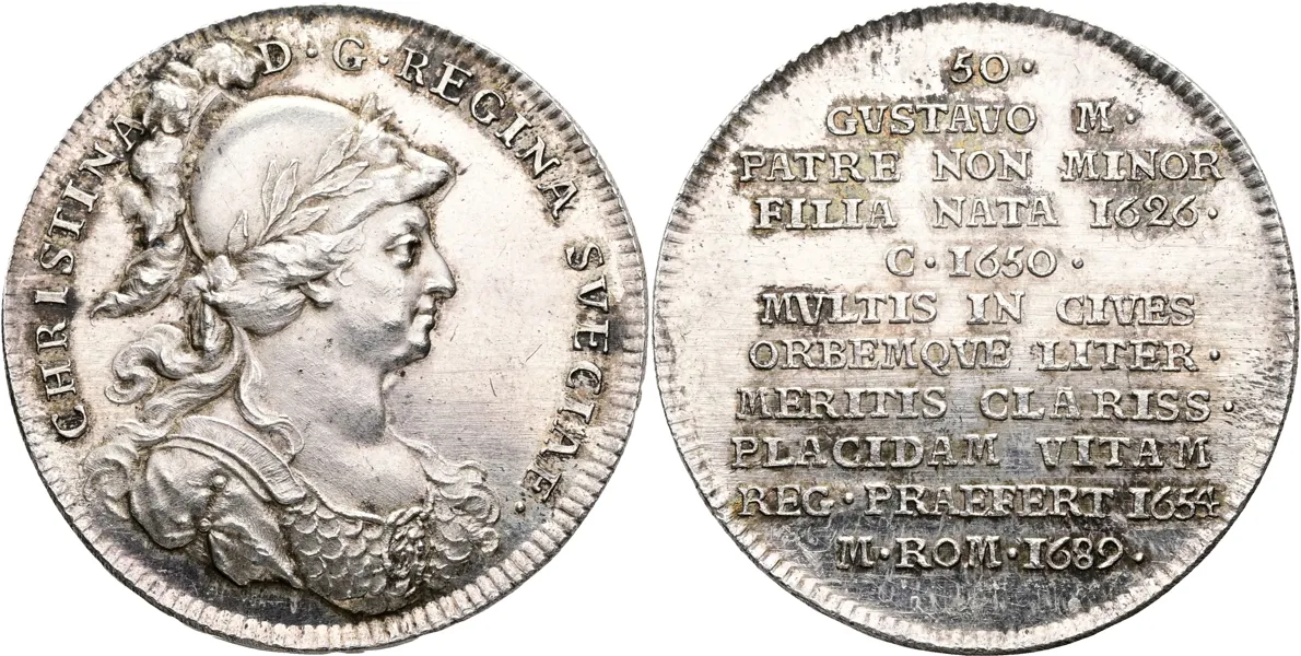 KRISTINA (1632-1654). Medalj