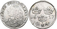 KARL X GUSTAV (1654-1660). 2 mark 1657