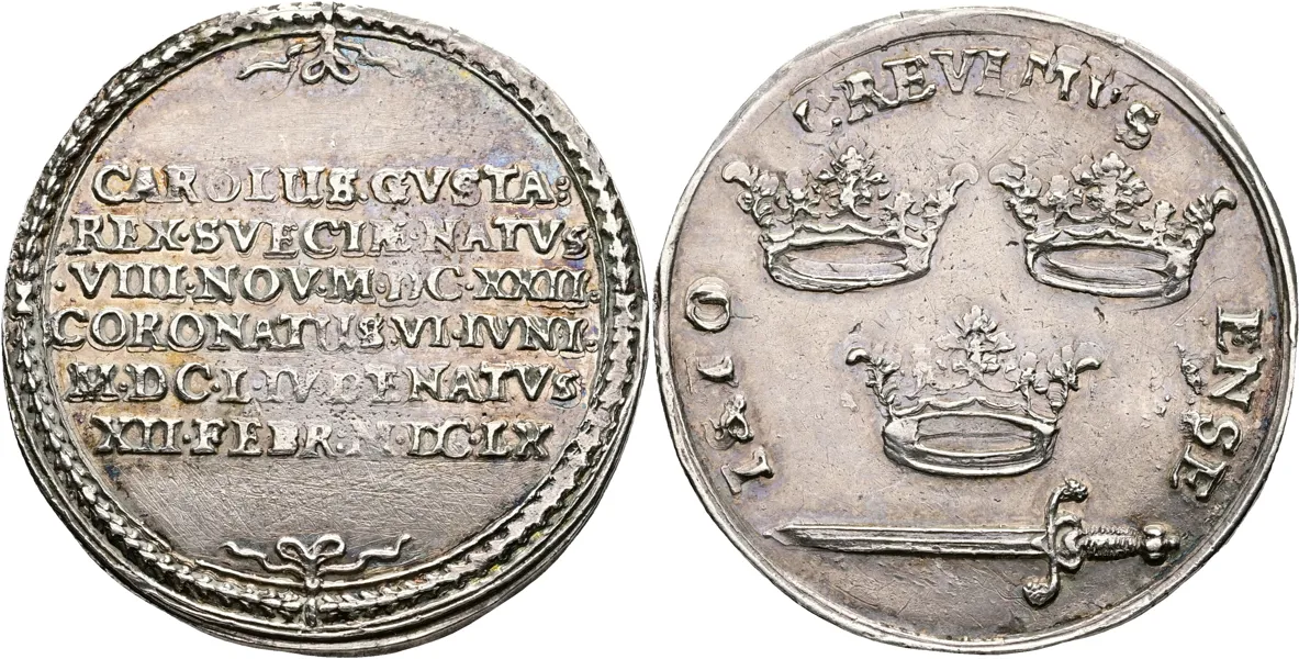 KARL X GUSTAV (1654-1660). Kastmynt