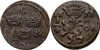 KARL X GUSTAV (1654-1660). 1/4 öre 1658