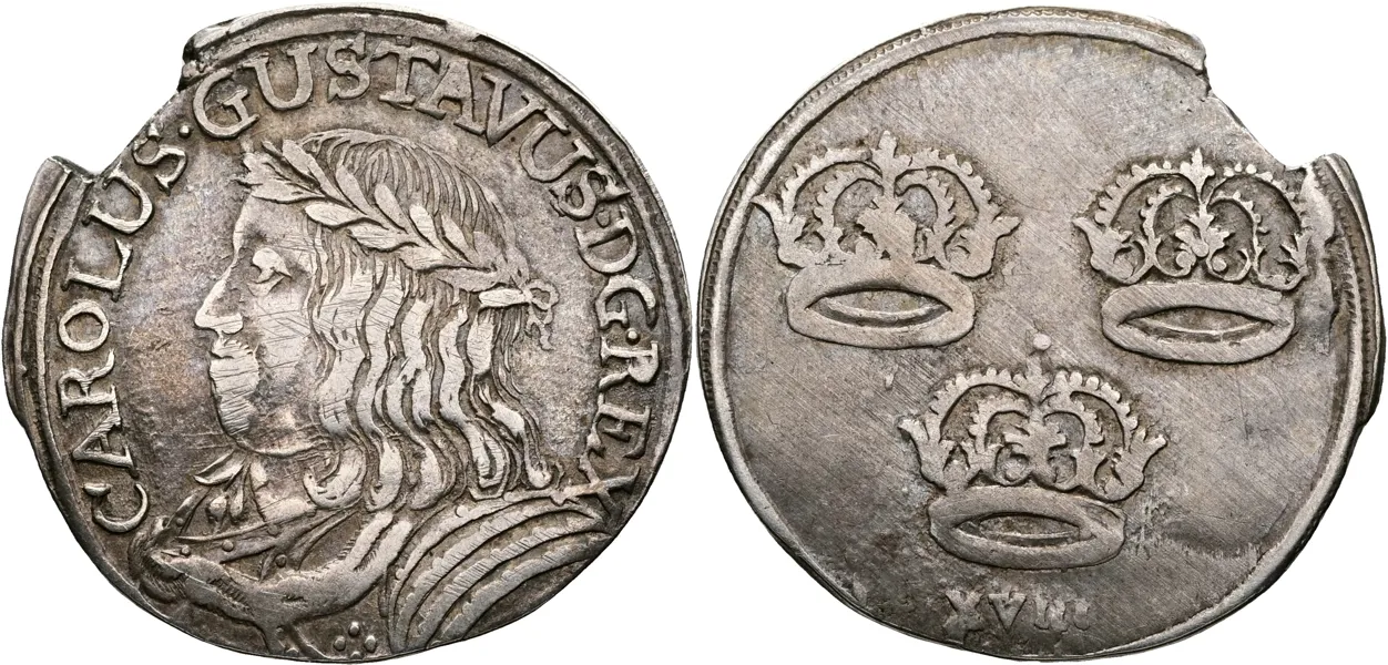 KARL X GUSTAV (1654-1660). Ort u.å.
