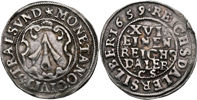 KARL X GUSTAV (1654-1660). 1/16 taler 1659