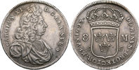 KARL XI (1660-1697). 8 mark 1693