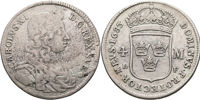 KARL XI (1660-1697). 4 mark 1683