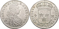 KARL XI (1660-1697). 4 mark 1692