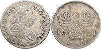 KARL XI (1660-1697). Mark 1691