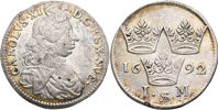 KARL XI (1660-1697). Mark 1692
