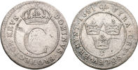 KARL XI (1660-1697). 4 öre 1681