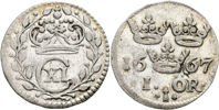 KARL XI (1660-1697). Öre 1667