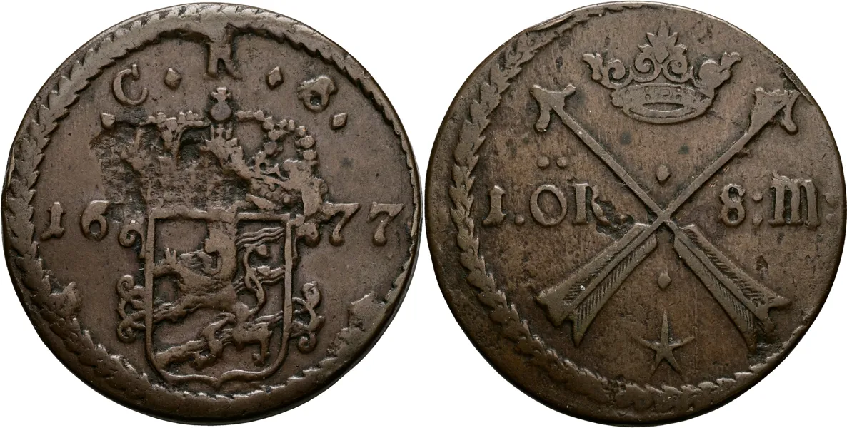 KARL XI (1660-1697). Öre SM 1677