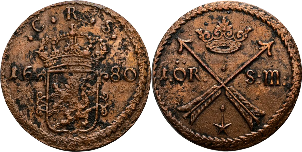 KARL XI (1660-1697). Öre SM 1680