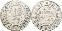 KARL XI (1660-1697). 1/12 taler 1681