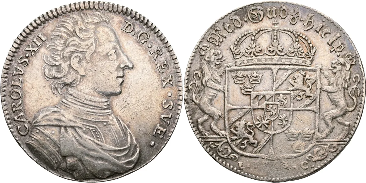 KARL XII (1697-1718). Riksdaler 1713