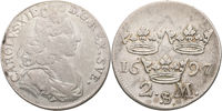 KARL XII (1697-1718). 2 mark 1697