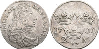 KARL XII (1697-1718). 2 mark 1700