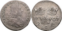 KARL XII (1697-1718). 2 mark 1707