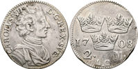 KARL XII (1697-1718). 2 mark 1708