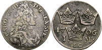 KARL XII (1697-1718). Mark 1706
