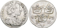 KARL XII (1697-1718). Mark 1713