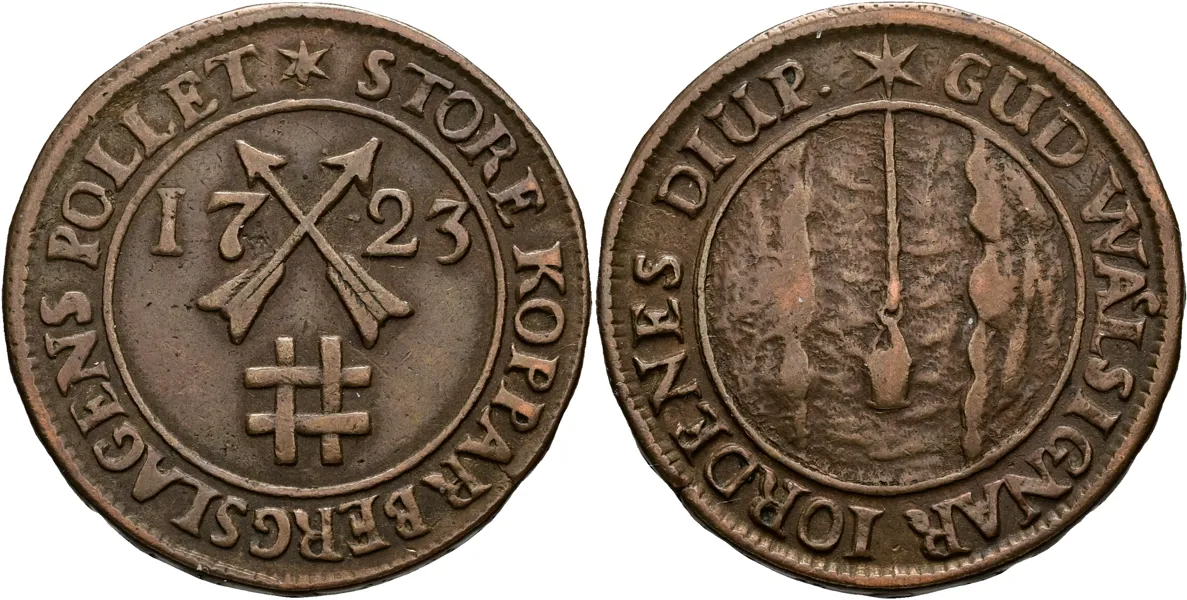 FREDRIK (1720-1751). 5 mark KM 1723
