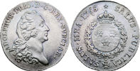 ADOLF FREDRIK (1751-1771). 1/4 riksdaler 1755