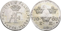 ADOLF FREDRIK (1751-1771). 10 öre 1751
