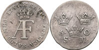 ADOLF FREDRIK (1751-1771). 5 öre 1754
