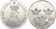 ADOLF FREDRIK (1751-1771). 5 öre 1763