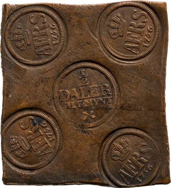 ADOLF FREDRIK (1751-1771). 1/2 daler SM 1756