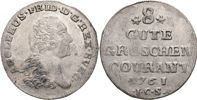 ADOLF FREDRIK (1751-1771). 8 groschen 1761