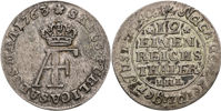 ADOLF FREDRIK (1751-1771). 1/12 taler 1763