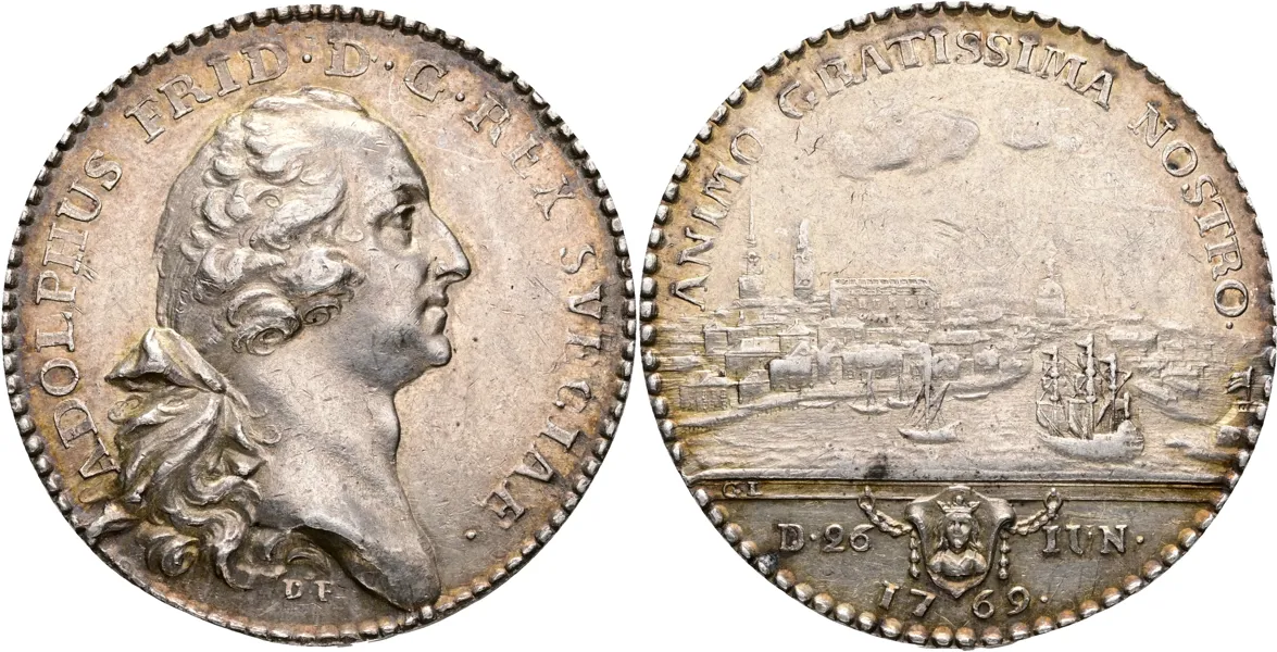 ADOLF FREDRIK (1751-1771). Medalj