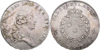 GUSTAV III (1771-1792). Riksdaler 1773