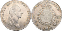 GUSTAV III (1771-1792). Riksdaler 1776