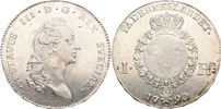 GUSTAV III (1771-1792). Riksdaler 1790