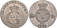 GUSTAV III (1771-1792). 1/24 riksdaler 1779