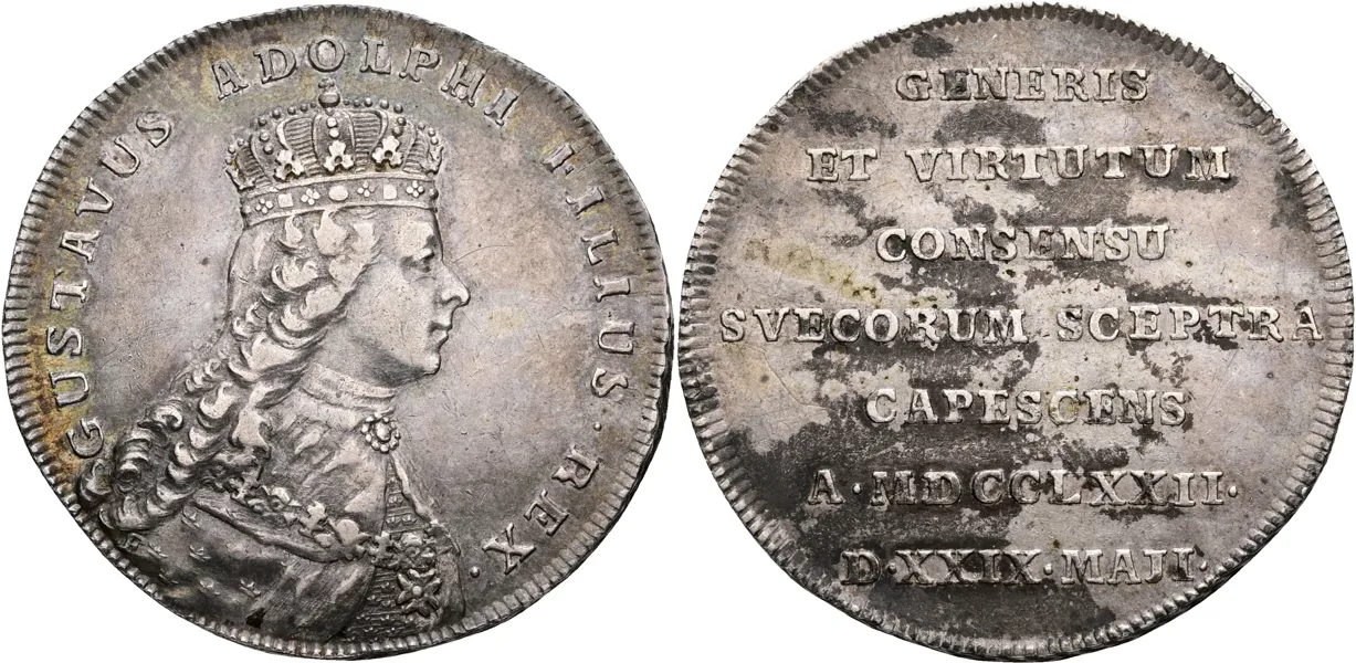 GUSTAV III (1771-1792). Kastmynt